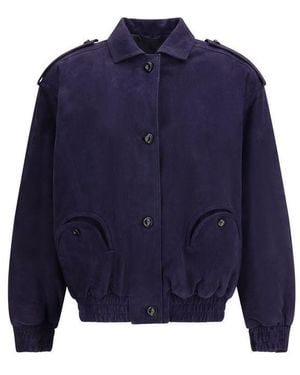 Blazé Milano Lamb Ovis Aries Aries Bomber - Blue
