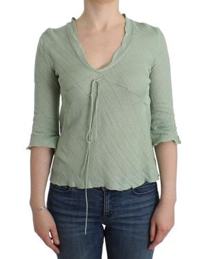 Ermanno Scervino Chic Knitted Top – Ethereal Elegance - Green