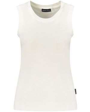 North Sails White Polyester Tank Tops