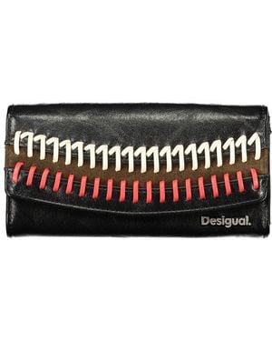 Desigual Black Polyurethane Wallet