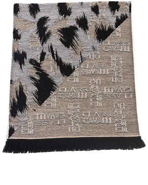 Roberto Cavalli Wool Scarf - Gray