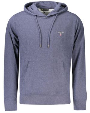 Accademia Militare Cotton Hooded Jumper - Blue