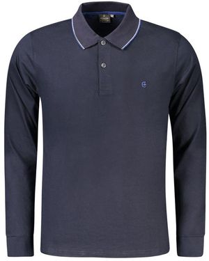 COVERI MOVING Blue Cotton Men's Polo