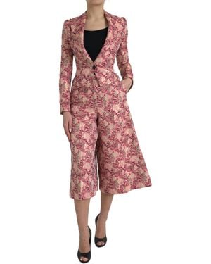 Dolce & Gabbana Elegant Slim Fit Two-Piece Suit - Red