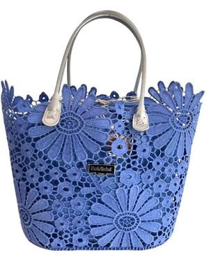 Baldinini Blue Pu Handbag