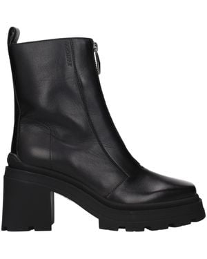 Jimmy Choo Black Leather Ankle Boots