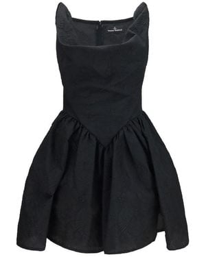 Vivienne Westwood Black Cotton Casual Dress