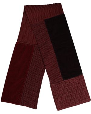 Dolce & Gabbana Neck Warmer Wrap Shawl Scarf - Red