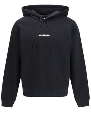 Jil Sander Black Cotton Sweatshirt - Blue