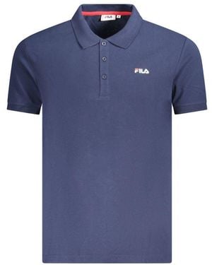 Fila Classic Polo Shirt Comfortable Cotton - Blue