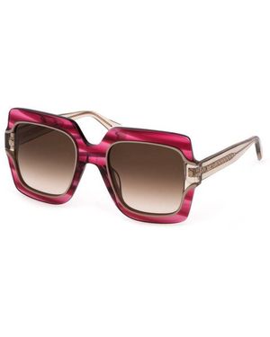 Just Cavalli Red Plastic Sunglasses