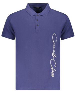 Roberto Cavalli Cotton Polo Shirt - Blue