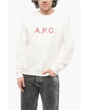 A.P.C. Brushed Cotton Timothy Crew - White