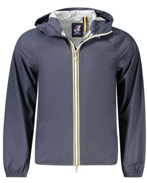 K-Way Blue Polyester Men's Jacket - S