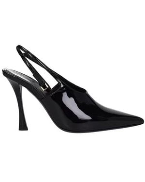 Givenchy Leather Slingback Pumps - Black