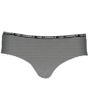 KARL LAGERFELD Black Polyamide 's Swim Briefs - Grey