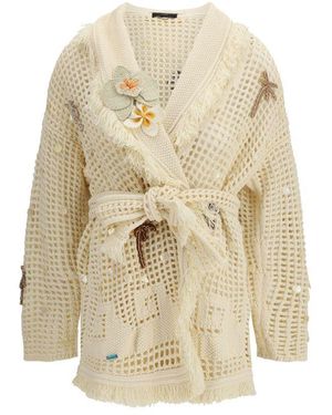 Alanui Cotton Cardigan - Natural
