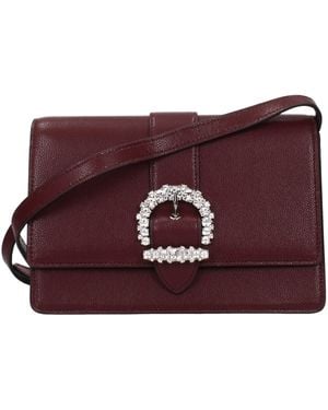 Jimmy Choo Leather Crossbody Bag - Purple