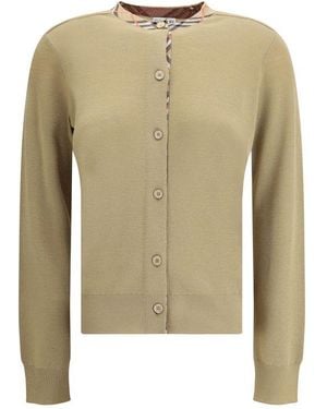 Burberry Knit Cardigan - Green