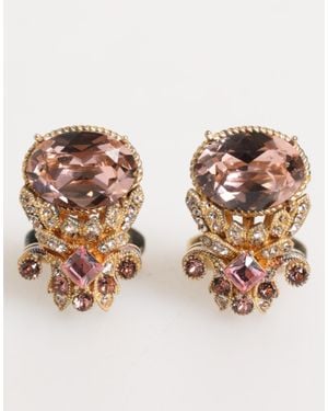 Dolce & Gabbana Tone 925 Sterling Crystal Accessory Cufflinks - Natural