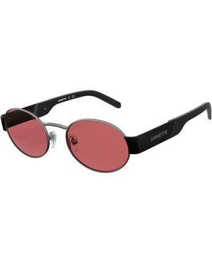 Arnette Black Acetate Sunglasses - Red
