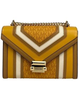 Michael Kors Whitney Medium Pvc Flap Chain Shoulder Bag - Metallic