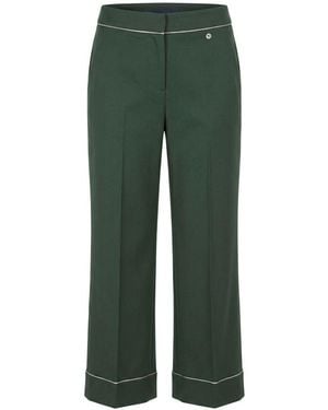 Trussardi Green Polyester Trousers