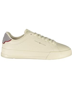 Tommy Hilfiger Lowtop Laceup Trainers - Natural