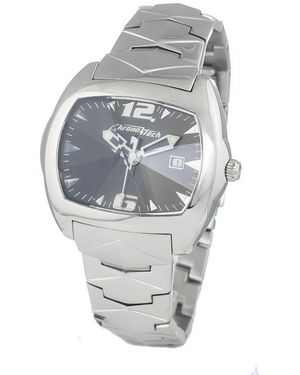 Chronotech Silver Steel Watch - Metallic