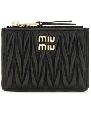 Miu Miu Black Lamb Ovis Aries Aries Wallet