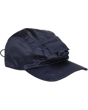 Fendi Blue Polyamide Caps (baseball Hat)