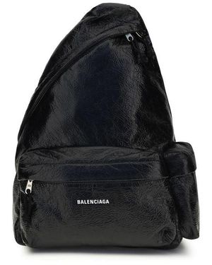 Balenciaga Black Nylon Backpack