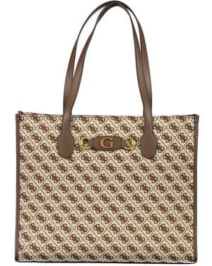 Guess Brown Polyester Handbag - Metallic