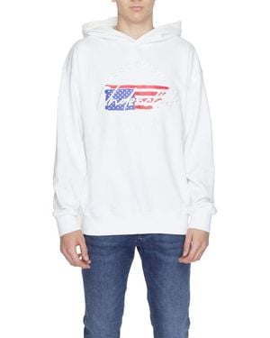 Underclub White Cotton Hoodie