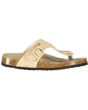 Laura Biagiotti Beige Polyurethane 's Slipper - Metallic