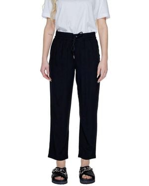 Street One Black Viscose Casual Pants