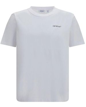 Off-White c/o Virgil Abloh White Cotton T-shirt - L - Grey