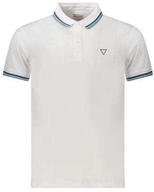 Guess White Cotton Men Polo Shirt