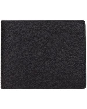 Testoni Black Leather Wallet