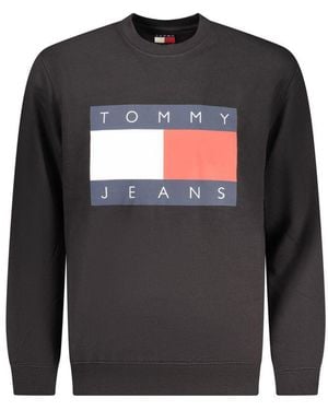 Tommy Hilfiger Black Cotton Men Sweatshirt - Grey
