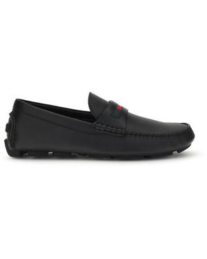 Gucci Black Calf Leather Bos Taurus Slip