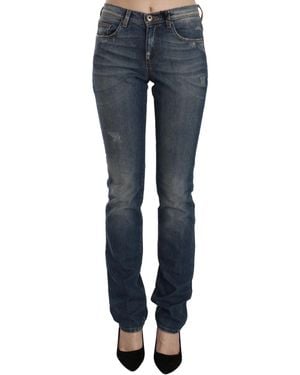 Ermanno Scervino Blue Washed Boot Cut Casual Denim Trousers Jeans