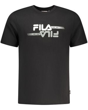 Fila Black Cotton Men T