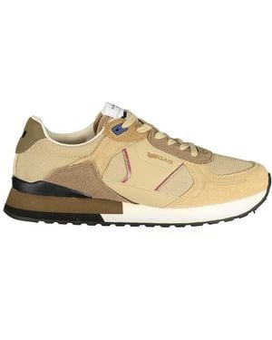 Gas Beige Polyurethane Men Sneaker - Natural