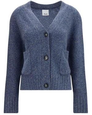 Allude Blue Cashmere Cardigan