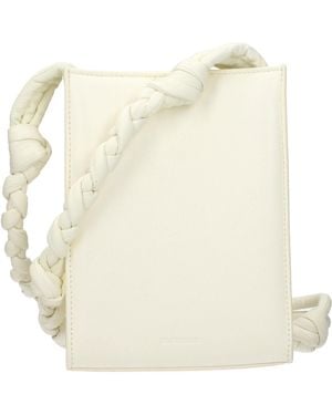 Jil Sander White Leather Crossbody Bag