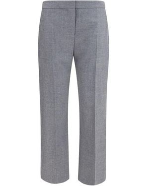McQueen Gray Wool Oves Aries Casual Pants