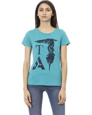 TRUSSARDI ACTION Light Blue Cotton T