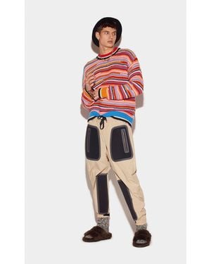 DSquared² Beige Fibres Sweatshirt - Red