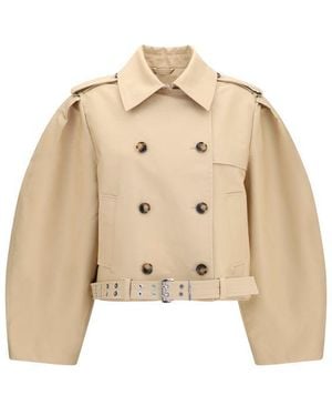Ganni Beige Cotton Jacket - Natural